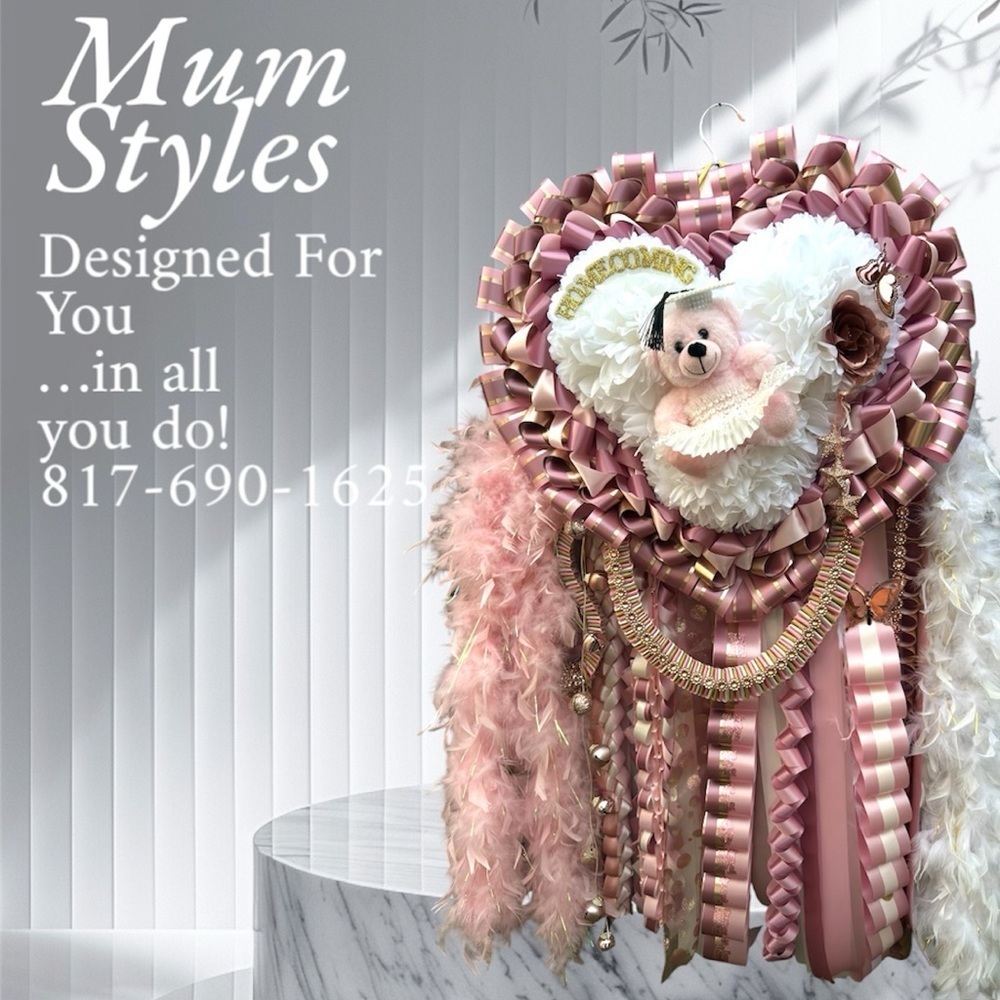 Cheer Homecoming Mum Pin or Neck Corsage Barbie Pink Bear &  Graduation Leis - Picture 16 of 17